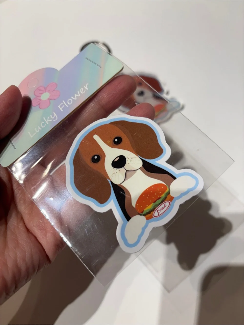 Beagle Keychain & Sticker Set - Picture 6 of 7